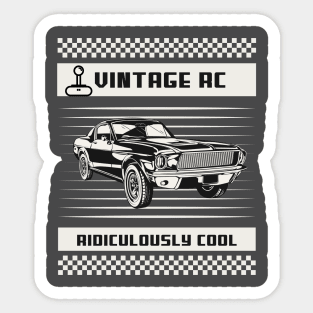 Vintage RC Car Ridiculously Cool Sticker